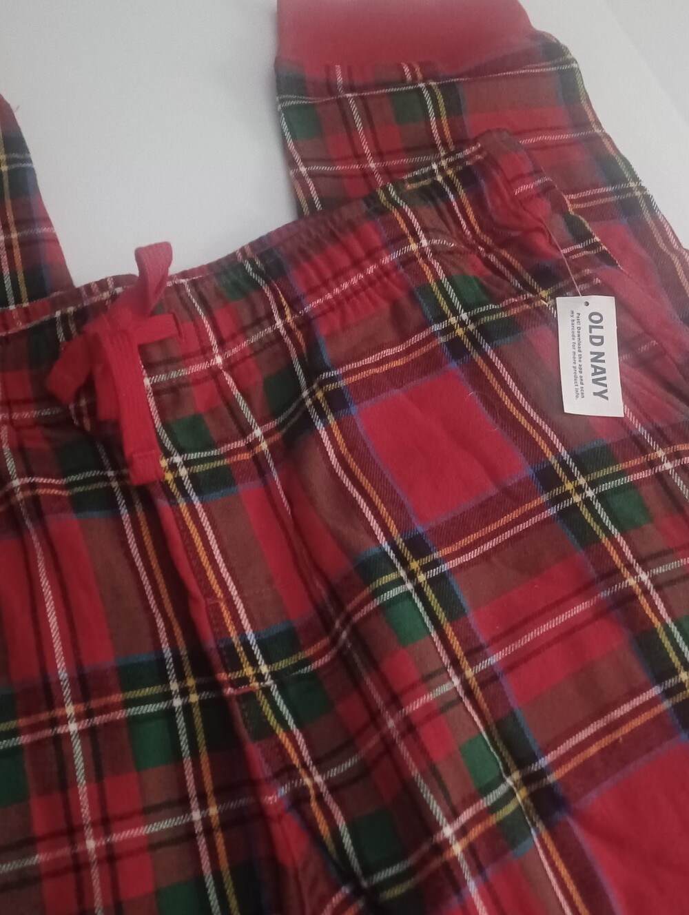 Old Navy Tartan Plaid Sleep Pants Sz L Tall Unisex